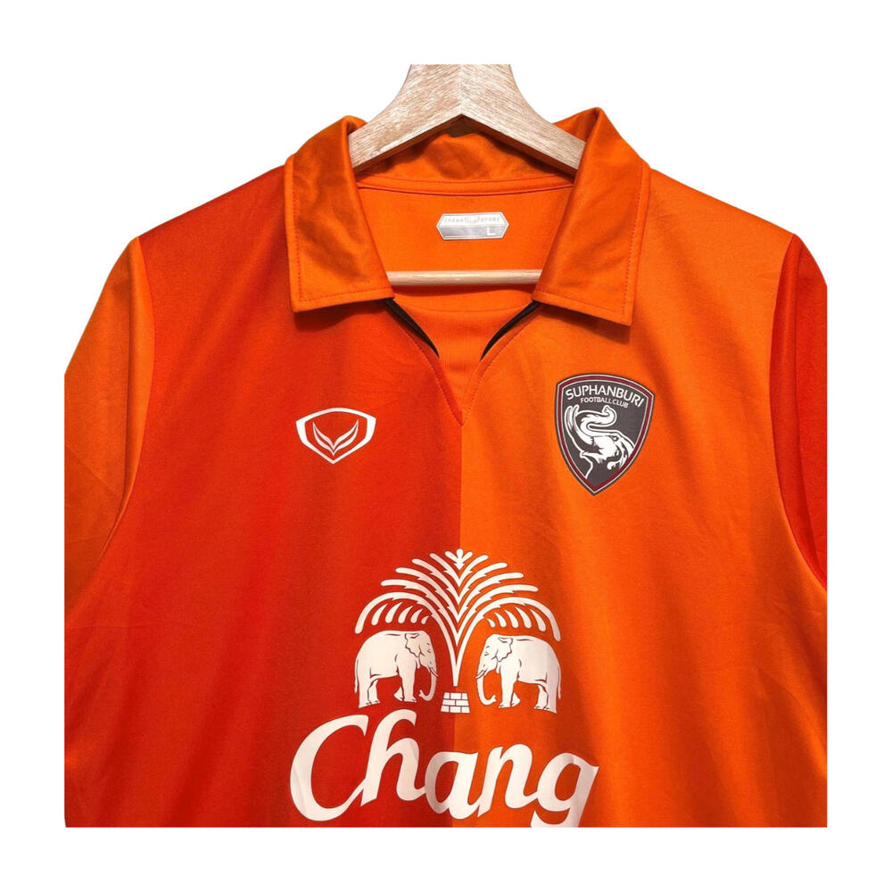 2014-2015 Thai League 1 Suphanbury FC Home Orange Grand Sport Jersey Size L - Picture 2 of 15